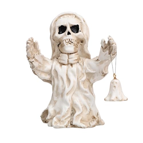 Horror-Skelett-Handglocken-Figuren schaffen Geheimnisse für Halloween-Festlichkeiten, Horroratmosphären, Schöpfer von Morain