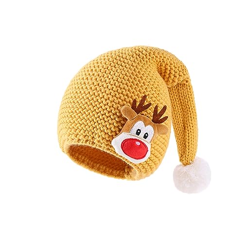 Kindermütze, Baby-Strickmütze, Bommel, Babyhaube, Weihnachtsgeschenk, Neujahrsgeschenk, festliches Urlaubszubehör für Jungen, Mädchen, Jungen und Mädchen, Weihnachtsmütze Kindermütze, Baby-Strickmütze, Bommel, Babyhaube, Weihnachtsgeschenk, Neujahrsgeschenk, festliches Urlaubszubehör für Jungen, Mädchen, Jungen und Mädchen, Weihnachtsmütze von Morain