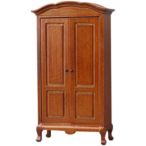 Miniaturschrank mit funktionalen Türen, handgefertigter Holzschrank für Wohnzimmer, Szene, Dekoration, Puppenhaus, Möbelaufbewahrung Miniaturschrank mit funktionalen Türen, handgefertigter Holzschrank für Wohnzimmer, Szene, Dekoration, Puppenhaus, Möbelaufbewahrung von Morain