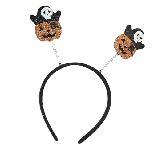 Morain Party-Kopfbedeckungen, Kinder-Party-Skelett-Stirnband, Halloween-Themenparty, Haarreif, Rollenspiel, Kopfschmuck, dunkle Serie, Halloween-Totenkopf-Haarreif von Morain