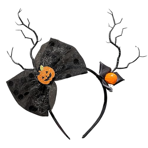 Morain Party-Kopfbedeckungen, Kinder-Party-Skelett-Stirnband, Halloween-Themenparty, Haarreif, Rollenspiel, Kopfschmuck, dunkle Serie, Halloween-Totenkopf-Haarreif von Morain