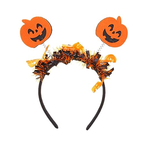 Morain Stirnbänder Lustiges Stirnband mit Kürbis Geburtstag Party Cosplay Kopfbedeckung Haarschmuck Halloween Kostüm Haarband von Morain