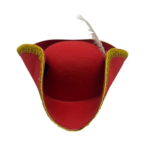 Piraten-Party-Kappen, Cosplay, Piratenhut für Kinder, kreativ, gefiedert, für Erwachsene und Jugendliche, Unisex, Halloween-Accessoire-Hut Piraten-Party-Kappen, Cosplay, Piratenhut für Kinder, kreativ, gefiedert, für Erwachsene und Jugendliche, Unisex, Halloween-Accessoire-Hut von Morain