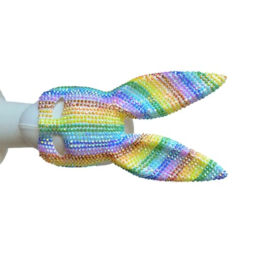 Strass-Maskerade, Regenbogenfarben, Hasengesicht, Disco für Männer und Frauen, Maskerade, Halloween, Cosplay, Event, Party Strass-Maskerade, Regenbogenfarben, Hasengesicht, Disco für Männer und Frauen, Maskerade, Halloween, Cosplay, Event, Party von Morain