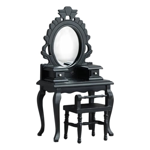 Winziges Kommoden-Hocker-Möbel-Set aus Holz, Maßstab 1:12, mit zarten Funktionen, für Enthusiasten und Kinder, kreative Miniatur-Schlafzimmer-Dekorationen für Puppenhäuser Winziges Kommoden-Hocker-Möbel-Set aus Holz, Maßstab 1:12, mit zarten Funktionen, für Enthusiasten und Kinder, kreative Miniatur-Schlafzimmer-Dekorationen für Puppenhäuser von Morain