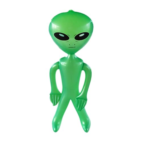 Moreeulsi 90cm Halloween Aufblasbarer Alien, Riesiges Alien Aufblasen, Grün Alien Ballon, Alien Aufblaspuppe, Aufblasbarer Geist Halloween Aufblasbarer Alien, Alien Theme Aufblasspielzeug von Moreeulsi