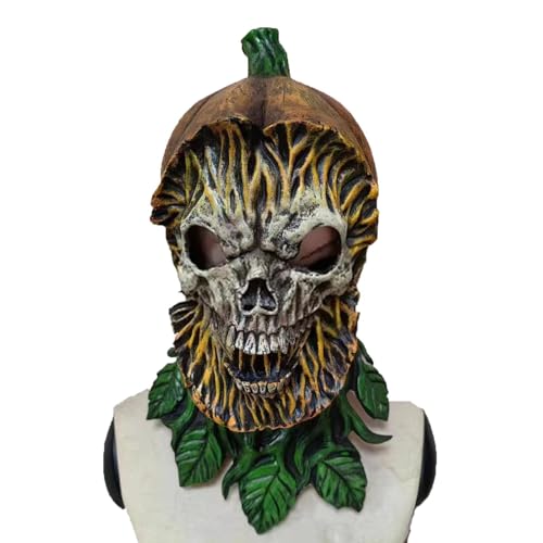 Moreeulsi Kürbiskopfmaske, Kürbismaske gruselig,Gruselige Halloween-Kürbiskopf-Maskendekorationen - Gruselige Kürbiskopf-Maskendekorationen für Halloween, Cosplay, Kostüm, Karneval, Mitbringsel von Moreeulsi