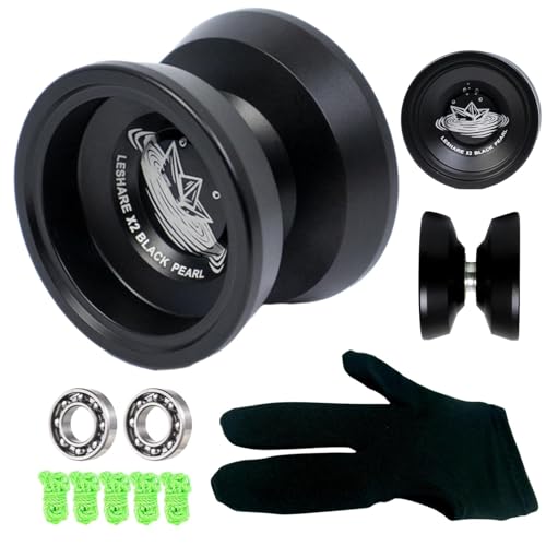 Moreeulsi Metall-Yoyo, Yoyo-Bälle,Nicht reagierendes Yoyo Aviation Aluminium Trick Yoyo - Partygeschenke mit Lagerkugel, Glatte Schnur, Trickball, Kindertags-Geburtstagsgeschenke von Moreeulsi