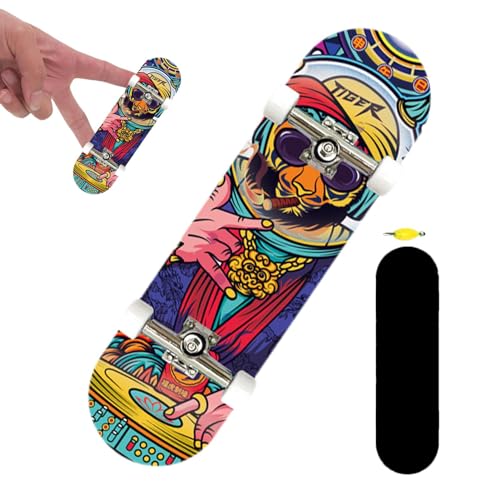 Moreeulsi Mini-Skateboards für Kinder,Mini-Skateboards für Finger - Holz-Kindergriffbretter - Kleines Fingerbrett-Spielzeug, buntes Finger-Skateboard für Kinder ab 6 Jahren von Moreeulsi
