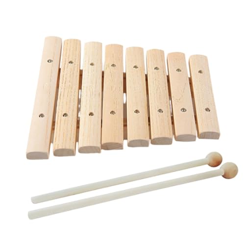 Moreeulsi Musikspielzeug in neutralen Farben für Kleinkinder, modernes Boho-Xylophon für Kinder, Präzises Tuning-Trommel- und Percussion-Spielzeug für Kinder, Boho-Xylophon mit 8 Tönen, sicher für von Moreeulsi