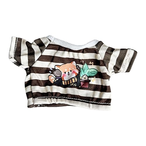 Moreeulsi Stofftier-Shirts | Niedliche 20 cm Plüschpuppenkleidung Stofftier-Zubehör, Stofftier-Plüschkleidung für Kinder, Mädchen, Familie, Freunde, Zuhause von Moreeulsi