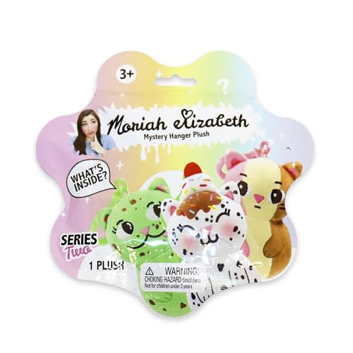 Moriah Elizabeth Mystery Hanger Plüsch, Serie 2, Sammlerstück Mini Plüsch, 1 von 6 möglichen Charakteren, offizieller Merch von Moriah Elizabeth