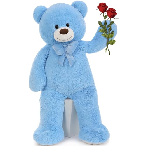 MorisMos 120cm Riesen Teddy Teddybär, 1.2m Teddy bär groß XXL Kuscheltier Stofftier Plüschbär Geburtstag Geschenk für Freundin von MorisMos