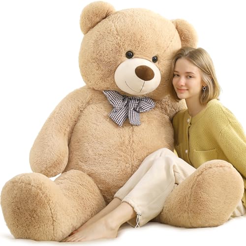 MorisMos 150cm riesen Teddy XXXL, weich groß teddybär XXL,süß kuschelbär plüschbär als Geschenk für Kinder Baby Freundin Mädchen von MorisMos