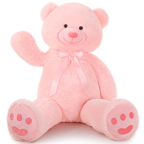 MorisMos 150cm riesen Teddy XXXL, weich groß teddybär XXL,süß kuschelbär plüschbär als Geschenk für Kinder Baby Freundin Mädchen von MorisMos