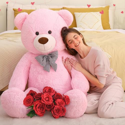 MorisMos 150cm riesen Teddy XXXL, weich groß teddybär XXL,süß kuschelbär plüschbär als Geschenk für Kinder Baby Freundin Mädchen von MorisMos