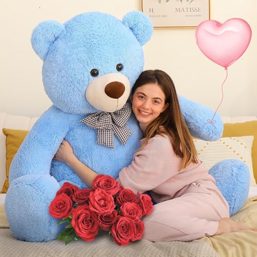 MorisMos 150cm Valentinstag Liebe Geschenke, 1.5m riesen Teddy XXXL, weich groß teddybär XXL, Kuscheltier XXL teddys Mädchen Freundin Frauen Mutter Kinder Partnerin Ehefrau von MorisMos