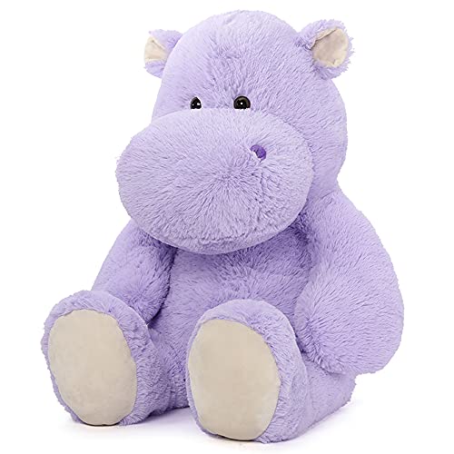 MorisMos riesen Nilpferd Kuscheltier XXL, 90cm sitzend groß Nilpferd stofftier Plüschtier, weich Hippo Puppe Geburtstag Weihnachten Geschenk für Kinder Babys von MorisMos