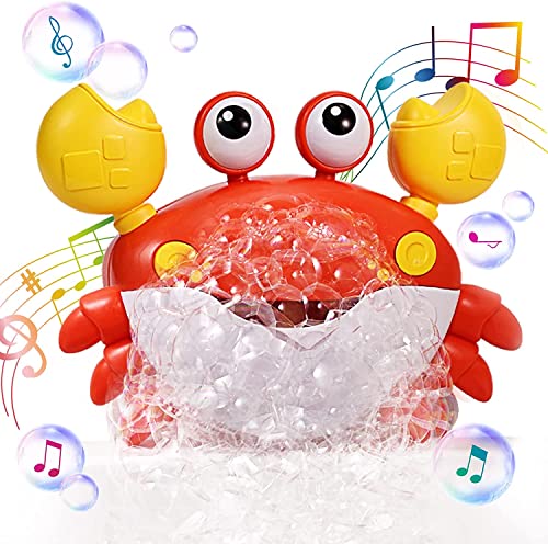 Morofme Baby Badewannenspielzeug Krabbe Bubble Badespielzeug Mit Musik Baby Wasserspielzeug Schwimmbad Spielzeug Kleinkind Kinder Badespielzeug 1 2 3 4 5 Jahr Geschenke für Kinder von Morofme