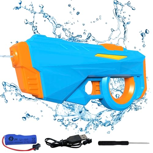 Morofme Elektrische Wasserpistole für Erwachsene Kinder Automatische Wasserspritzpistole Spielzeug Leistungsstarke Spritzpistolen Hohe Kapazität Wasserpistole Water Blaster Sommer Pool Strand Wasserbe von Morofme