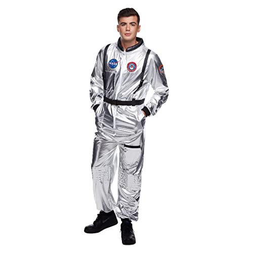 Morph Astronaut Kostüm Silber, Astronauten Kostüm Silber, Raumfahrer Kostüm Herren, Astronaut Kostüm Herren, Kostüm Astronaut Herren, Spaceman Kostüm Herren, Karneval Kostüm Herren Astronaut XL von Morph