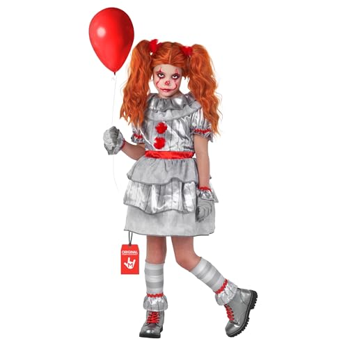 Morph Clown Kostüm für Kinder, Halloween Horror Clown, Perfekt für Mädchen, Gruseliges Kostüm für Halloween, L Morph Clown Kostüm für Kinder, Halloween Horror Clown, Perfekt für Mädchen, Gruseliges Kostüm für Halloween, L von Morph