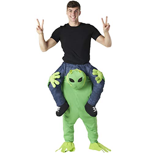 Morph Costumes Alien Huckepack Kostüm Herren Damen Faschingskostüm Alien Kostüm Huckepack Erwachsene von Morph