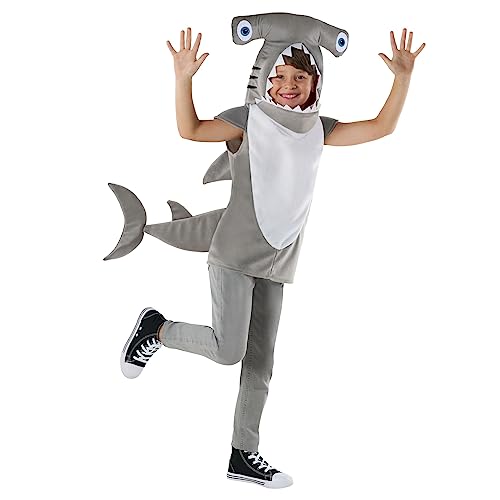 Morph Costumes Hammerhai Kostüm, Hai Kostüm für Kinder, Kinder Hai Kostüm, Haikostüm für Kinder, Kinder Kostüm Fisch, Haifisch Kostüm Kinder, Faschingskostüme Kinder Fisch, Karneval Kostüm Kinder - M von Morph