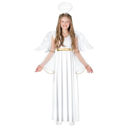 Morph Engel Kostüm, Christkind Kostüm Kinder, Kinder Engelskostüm, Angel Costume, Engel Kostüm Kinder, Kostüm Engel Mädchen, Engel Kleid - L von Morph