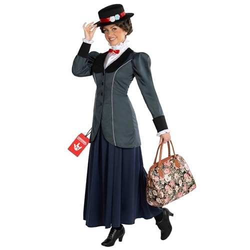 Morph Englisches Nanny Kostüm Damen, Kostüm Nanny, Film Charaktere Kostüm Damen, Karneval Kostüm Damen - M Morph Englisches Nanny Kostüm Damen, Kostüm Nanny, Film Charaktere Kostüm Damen, Karneval Kostüm Damen - M von Morph