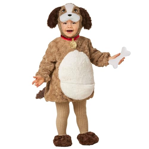 Morph Hundekostüm für Kinder, Hunde Kostüm Mädchen, Jungen Welpen Kostüm, Hunde Jumpsuit Kinder - 1-2 Jahre von Morph