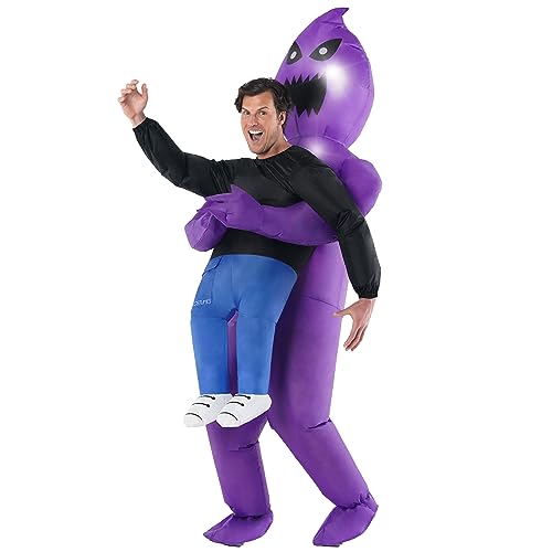 Morph Inflatable Costume, Halloween Kostüm Herren Gruselig, Sensenmann Kostüm Erwachsene Aufblasbar, Sensemann Kostüm Männer Aufblasbar, Halloween aufblasbar Kostüm von Morph