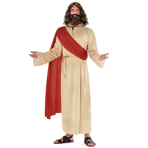 Morph Jesus Costume, Kostüm Jesus, Bibel Kostüm Herren, Krippe Kostüm Herren, Messias Kostüm - L von Morph