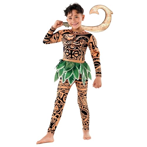 Morph Kostüm Kinder, Maui Kostüm Kinder, Kostüm Maui, Kostüm Karneval Kinder, Halloween Kostüm Kinder, Maori Kostüm - 3-4 Jahre von Morph