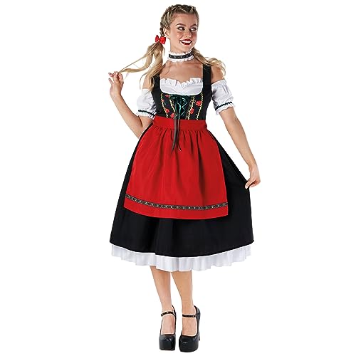 Morph Kostüm Oktoberfest Damen, Oktoberfest Kostüm Damen, Dirndl Kostüm Damen, Oktoberfest Damen Outfit Dirndl Rot, Dirndl Oktoberfest Damen, Kostüm Oktoberfest Damen, Dirndl Karneval M von Morph