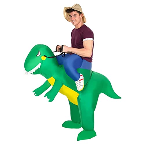 Morph MCROITR Aufblasbares Kostüm, Unisex, T-Rex zum Reiten Erwachsene, Einheitsgröße von Morph