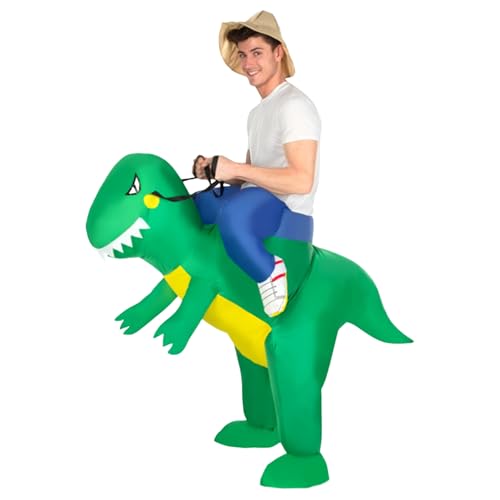 Morph MCROITR Aufblasbares Kostüm, Unisex, T-Rex zum Reiten Erwachsene, Einheitsgröße von Morph