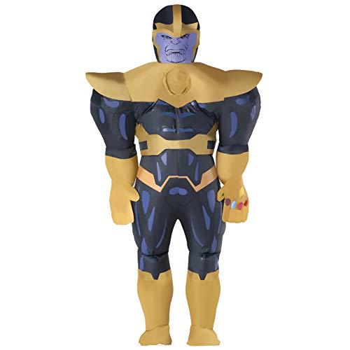 Morph Offizielles Aufblasbares Riesiges Thanos Kostüm für Erwachsene, Marvel Verkleidung Herren Damen, Lustiges Faschingskostüm von Morph