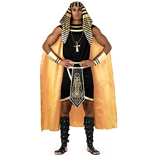 Morph Pharao Kostüm Herren, Kostüm Pharao Herren, Kostüm Herren Ägypten, Ägypten Kostüm Herren, Ägypter Kostüm Männer, Pharoah Kostüm Herren XXL von Morph