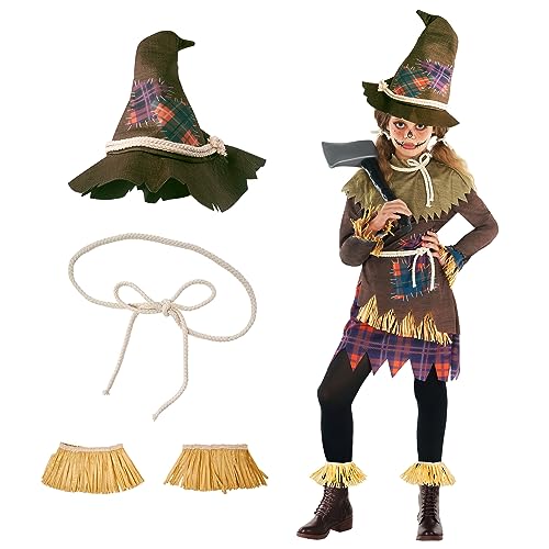 Morph Vogelscheuche Kostüm Kinder, Kostüme Vogelscheuche, Vogelscheuche Kostüme, Kostüm Vogelscheuche Kinder, Scarecrow Costume - Größe L von Morph