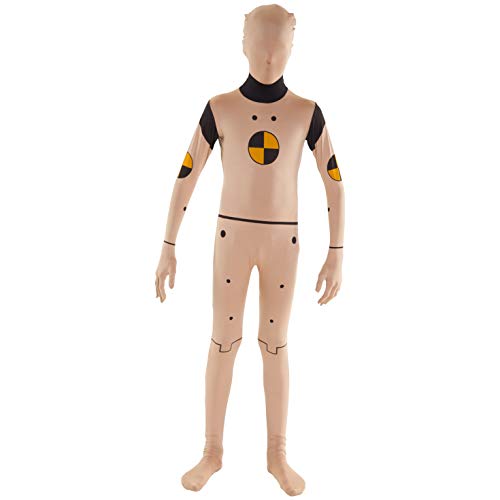 Morphsuits Crash Test Dummy Kostüm Kinder, Crashtest Dummy Anzug, Halloween Kinder L von Morphsuits