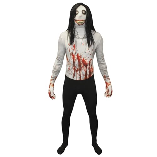 Morphsuit Jeff The Killer Kostüm für Erwachsene, Monster Verkleidung, Halloween und Karneval - L (163cm-175cm) von Morphsuits