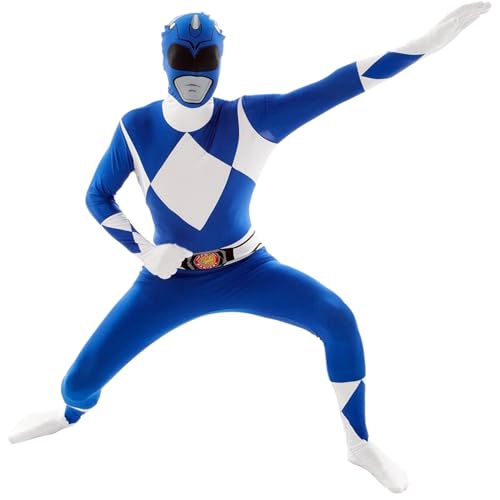 Morphsuits Blau Power Ranger Kostüm Erwachsene, Power Rangers Kostüm Erwachsene, Power Rangers Kostüm Herren, Power Rangers Kostüm Damen, Power Ranger Kostüm Herren, Power Ranger Kostüm Damen L von Morphsuits