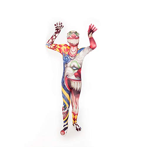 Morphsuits Clown Kostüm Kinder, Monster Verkleidung für Halloween und Karneval - S (91cm-104cm) von Morphsuits