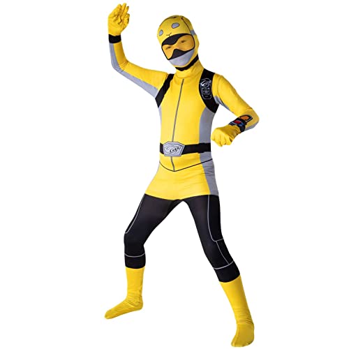 Morph Gelb Power Rangers Kostüm, Power Ranger Kostüm Kinder, Kostüm Power Ranger Kinder, Power Rangers Kostüm Kinder, Powerrangerkostum Kinder, Powerrangers Kostum, Powerranger Kostüm L von Morphsuits