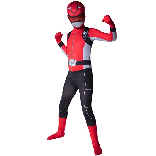 Morphsuits Power Rangers Kostüm Kinder Rot, Roter Power Ranger Kostüm, Power Ranger Kostüm Kinder Rot, Kostüm Power Ranger Kinder, Power Ranger Kostüme für Kinder, Power Rangers Kostüme für Kinder M von Morphsuits