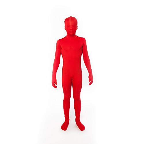 Morphsuits Roter Ganzkörperanzug für Kinder, Lustiges Faschingskostüm Jungen Mädchen - M (105cm-119cm) von Morphsuits