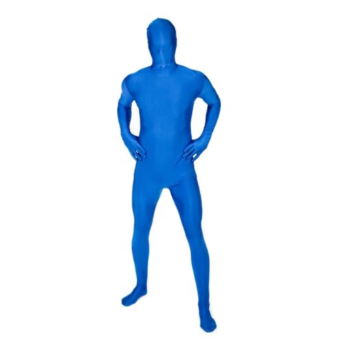 Morphsuits STSBL2 zweite Haut Kostüm- Ganzkörperkostüm, Unisex – Erwachsene, Einfarbig, Blau, XXL von Morphsuits