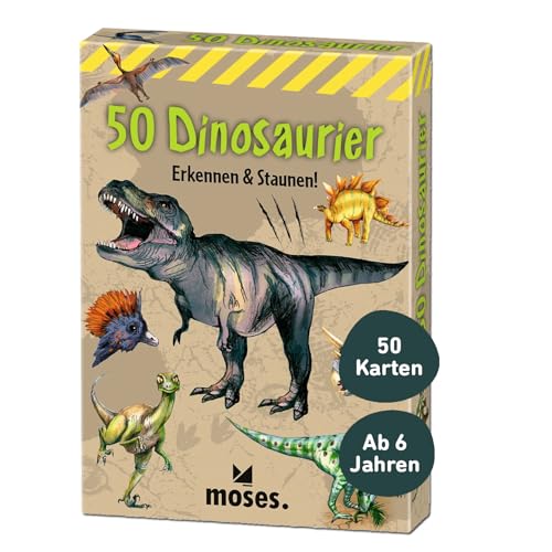 Moses 40212 50 Dinosaurier: Erkennen & Staunen! (Expedition Natur), White Moses 40212 50 Dinosaurier: Erkennen & Staunen! (Expedition Natur), White von moses