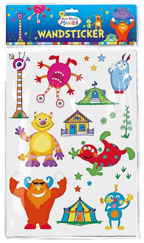 Moses 30203 - Monster Wandsticker für das Kinderzimmer von moses